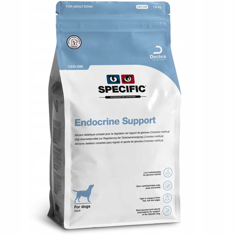 Dechra SPECIFIC CED-DM ENDOCRINE sucha karma dla psów z cukrzycą, chorobą Cushinga lub niedoczynnością tarczycy - thumbnail