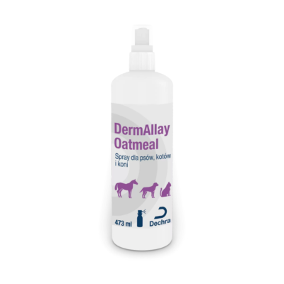 Dechra DERMALLAY OATMEAL EQUINE SPRAY CONDITIONER 473 ML odżywka w sprayu dla koni, psów i kotów