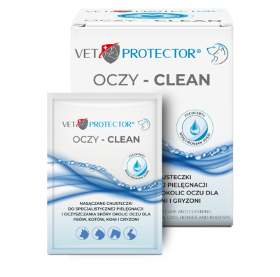 JM Sante VET PROTECTOR OCZY – CLEAN 20 SZTUK chusteczki do oczyszczania oczu