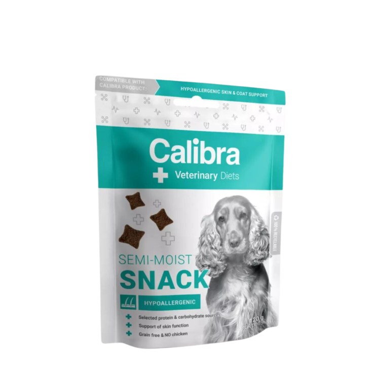 Calibra VD DOG SEMI-MOIST SNACK HYPOALLERGENIC 120 G półmiękkie przysmaki bez drobiu dla psa alergika - thumbnail
