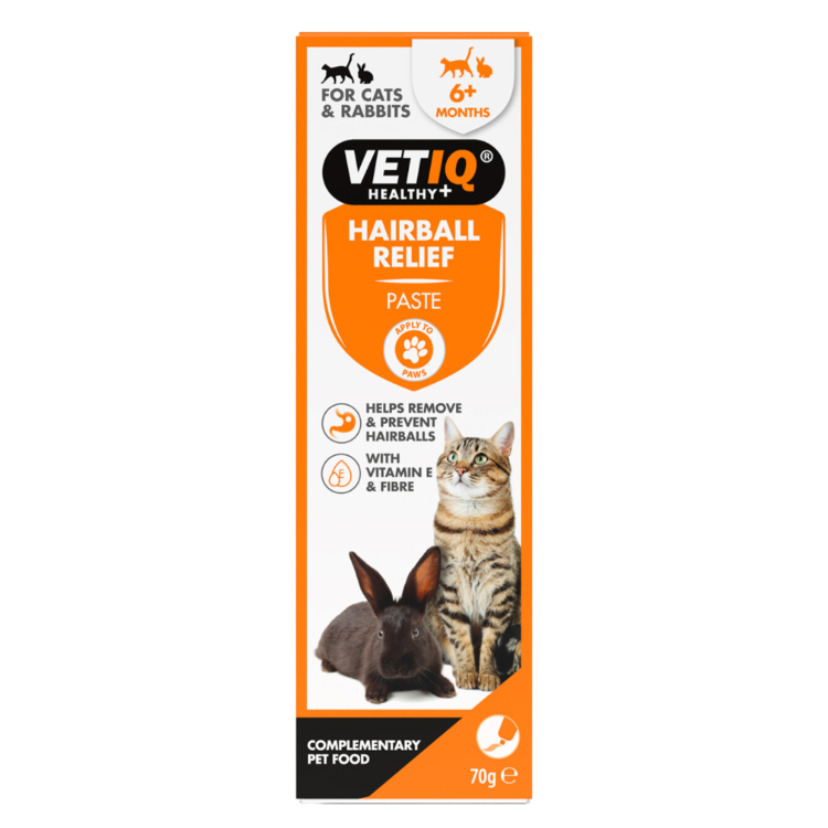Vetiq HAIRBALL RELIEF 70 G pasta odkłaczająca dla królików, kotów i kociąt - thumbnail