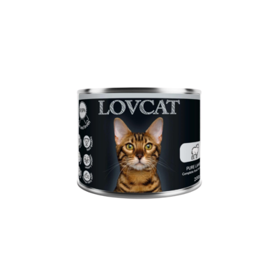 LOVCAT PURE LAMB - JAGNIĘCINA MONO wysokomięsna mokra karma dla kota