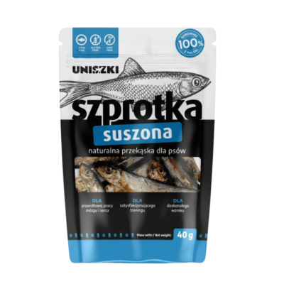 Uniszki SZPROTKA SUSZONA 40 G przysmak dla psa