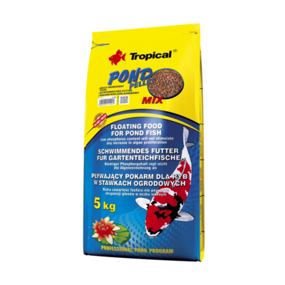 Tropical POND PELLET MIX 5 KG WOREK pływający pokarm dla ryb w stawach ogrodowych