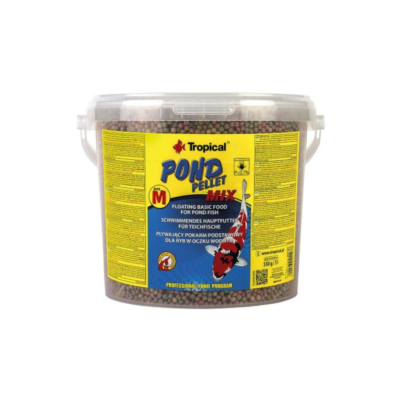 Tropical POND PELLET MIX 5 L (700 G) WIADRO pływający pokarm dla ryb w stawach ogrodowych