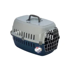 Pet Nova TRANSPORTER SECURE, GRANATOWY, rozm. 48,5 cm, metalowe drzwi (p-securetrans-bl) - thumbnail nav