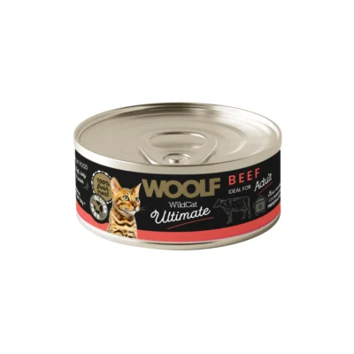 Woolf WILD CAT ULTIMATE CAN BEEF PATE 85 G pasztet z wołowiną dla kota