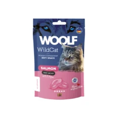 Woolf WILDCAT SNACKS SALMON 50 G półmiękkie przysmaki z łososiem dla kota - thumbnail nav