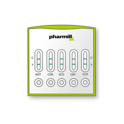 Pharmill DIAR TEST PLUS (1 SZT.) wykrywa patogeny będące najczęstszymi przyczynami biegunek u bydła