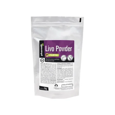 Pharmill LIVO POWDER 1 KG wspiera funkcjonowanie wątroby trzody, krów, owiec, kóz