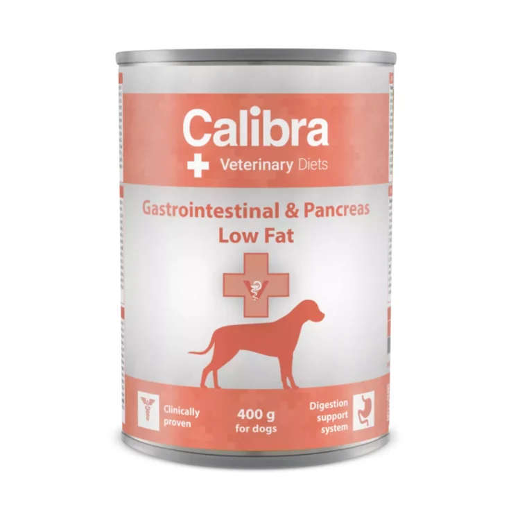 Calibra VD DOG GASTROINTESTINAL LOW FAT 400 G mokra karma o obniżonej zawartości tłuszczu dla psów z chorobą trzustki lub zaburzeniami trawienia - thumbnail