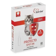 Over Zoo BIO PROTECTO SPOT ON DLA KOCIĄT 4 x 1 ML krople na bazie naturalnych olejków eterycznych przeciw owadom - thumbnail nav