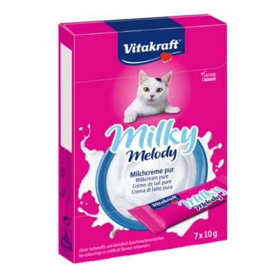 Vitakraft PRZYSMAK DLA KOTA MILKY MELODY KREM Z MLEKA 7x10 g mleczna przekąska dla kota